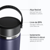 Garrafa térmica #cor_navy-blue