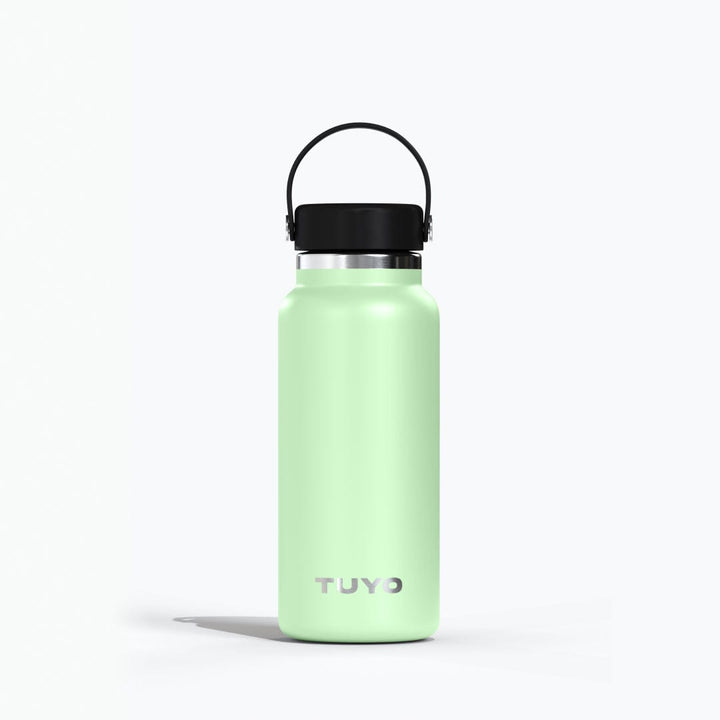 Garrafa térmica de um litro #cor_pistache