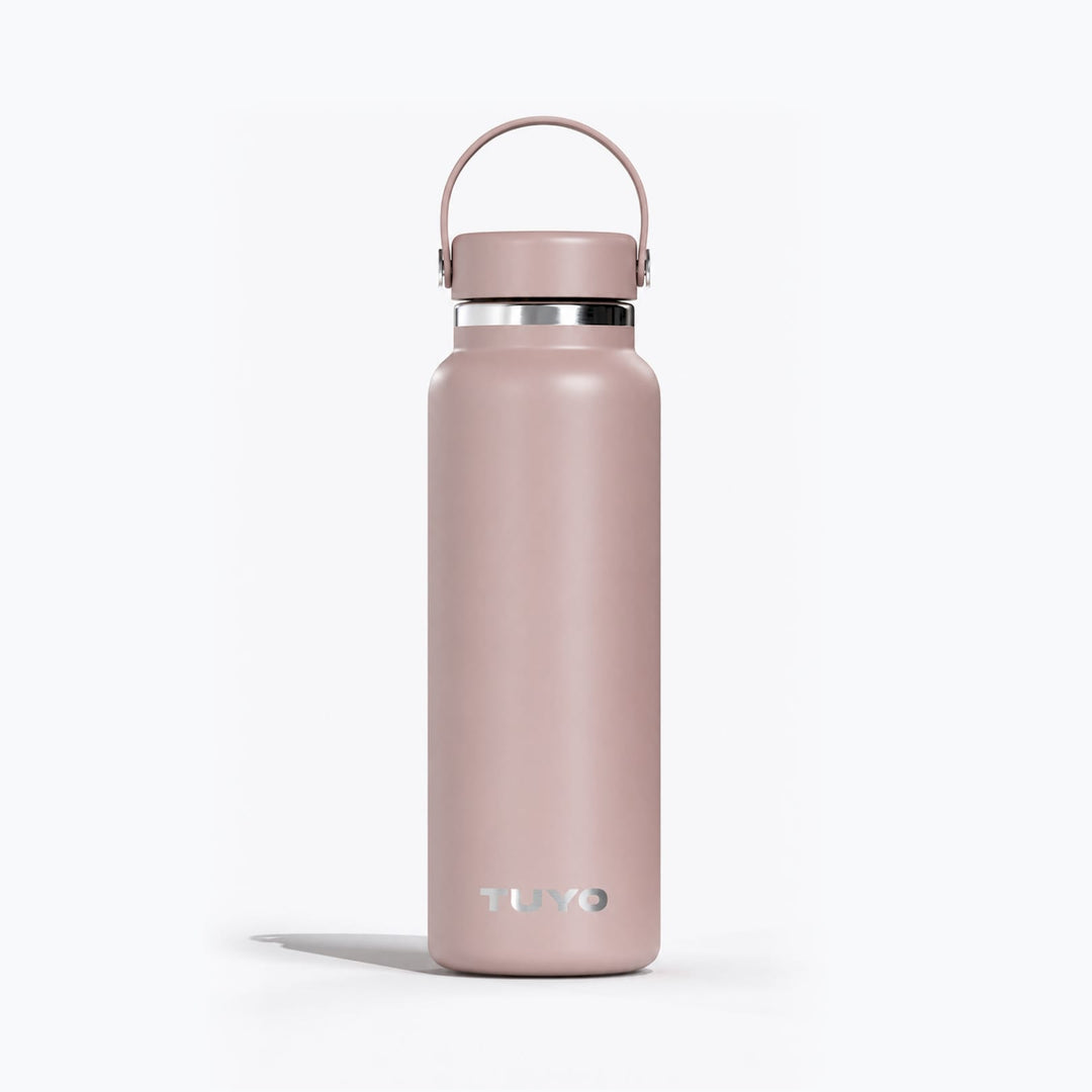 Garrafa térmica #cor_rosa-taupe