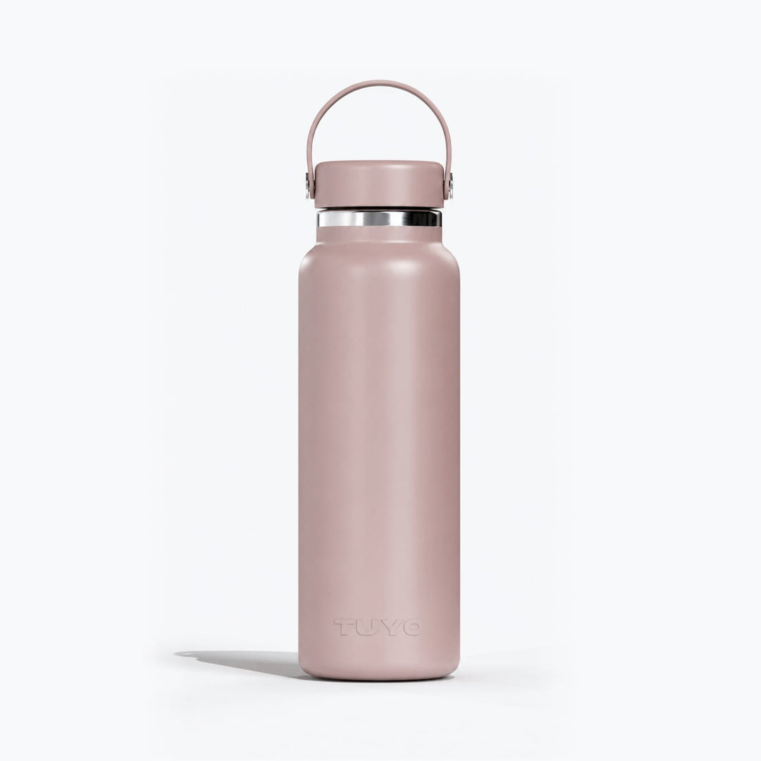 Garrafa térmica #cor_rosa-taupe