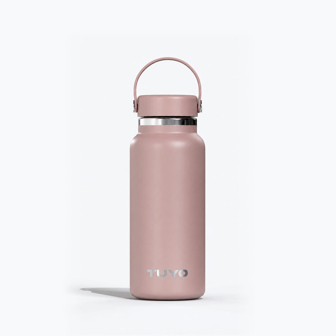 Garrafa térmica #cor_rosa-taupe