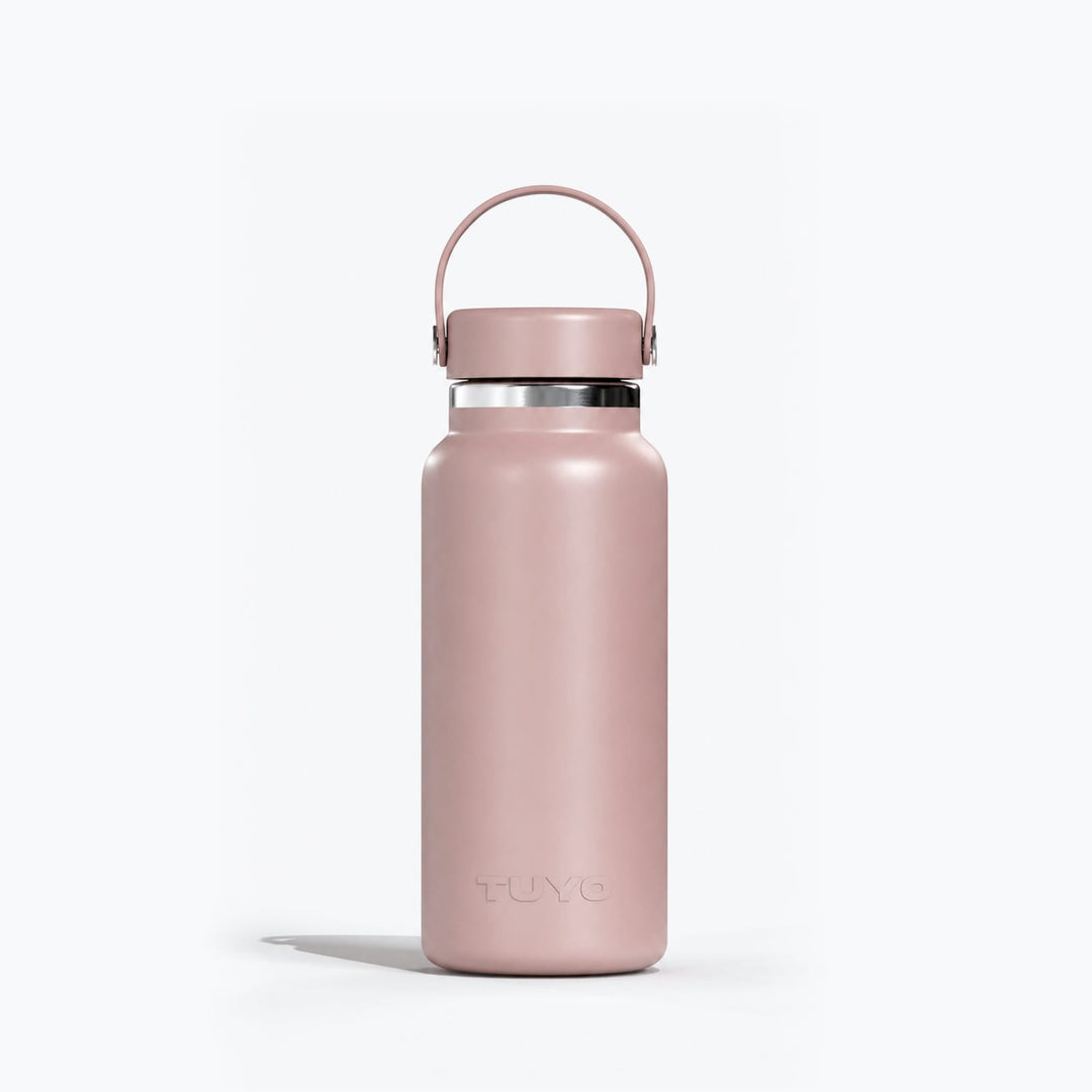 Garrafa térmica #cor_rosa-taupe