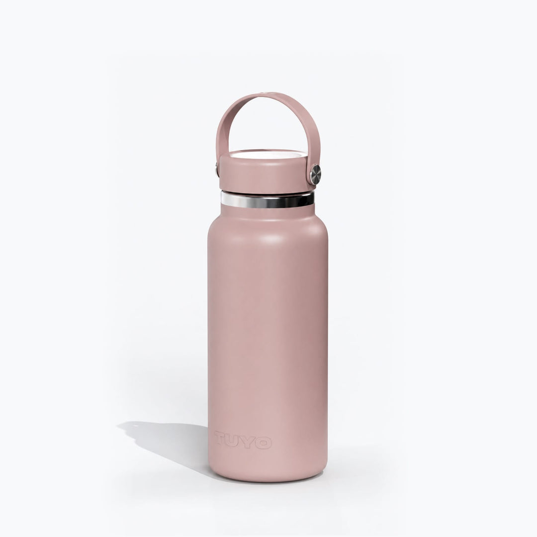 Garrafa térmica #cor_rosa-taupe