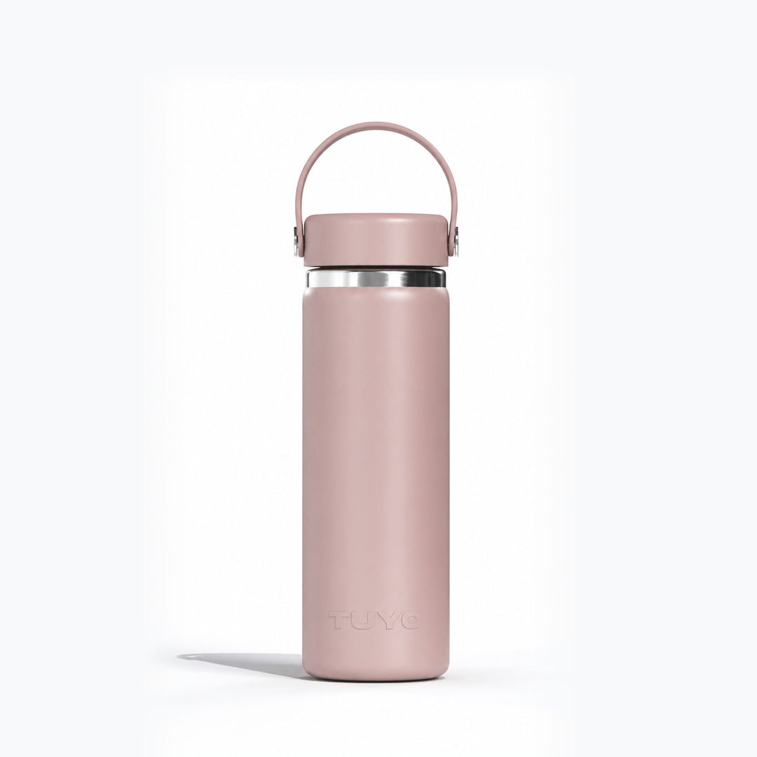 Garrafa térmica #cor_rosa-taupe
