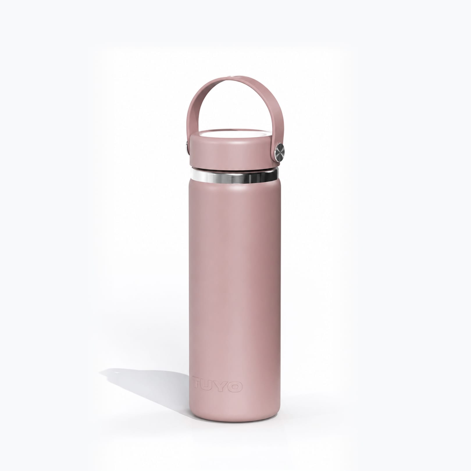Garrafa térmica #cor_rosa-taupe