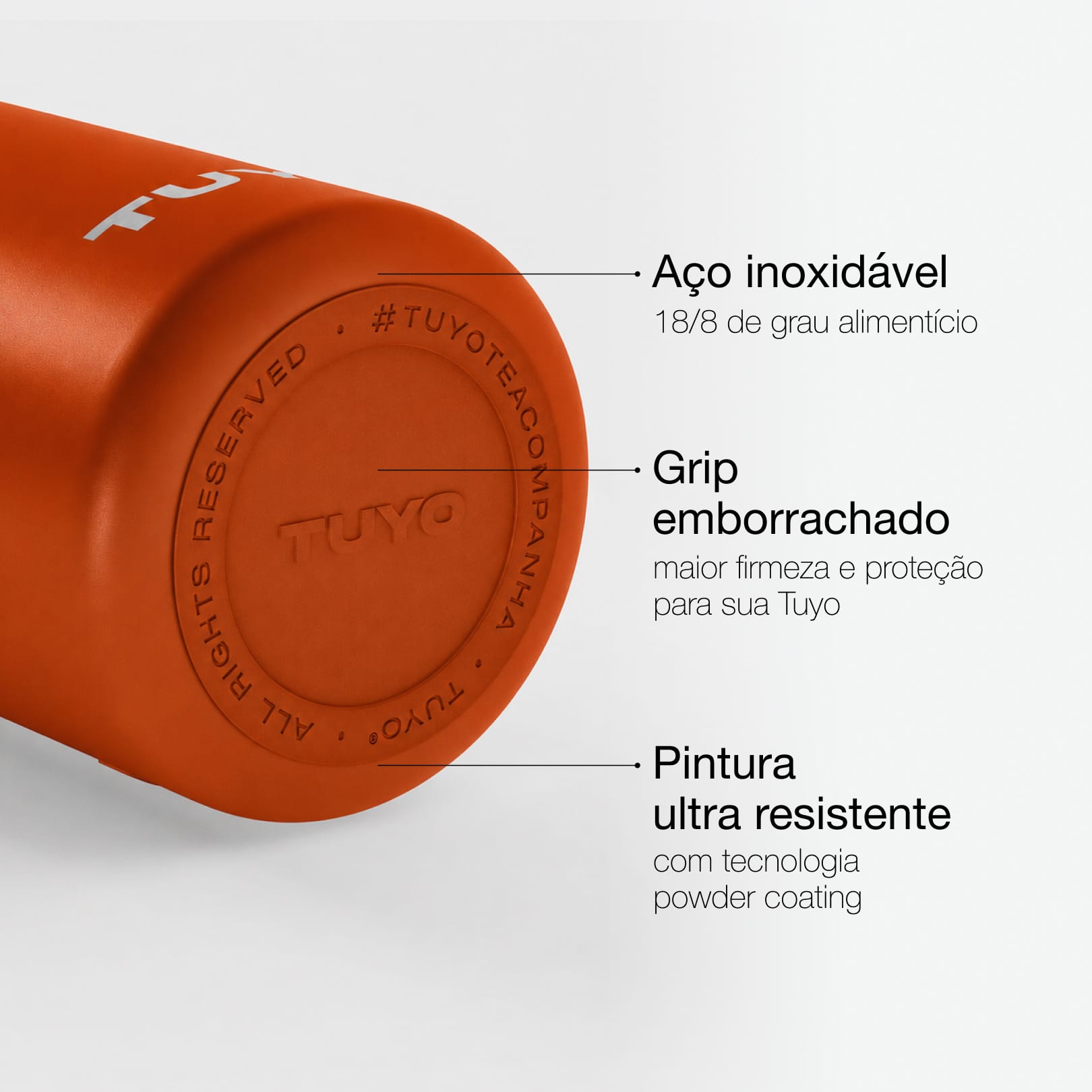 Garrafa térmica #cor_terracota