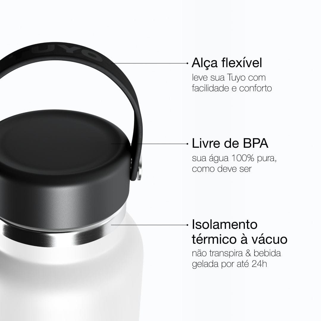 Garrafa térmica branca de 1l #cor_white