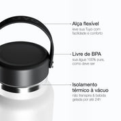 Garrafa térmica branca de 1l #cor_white