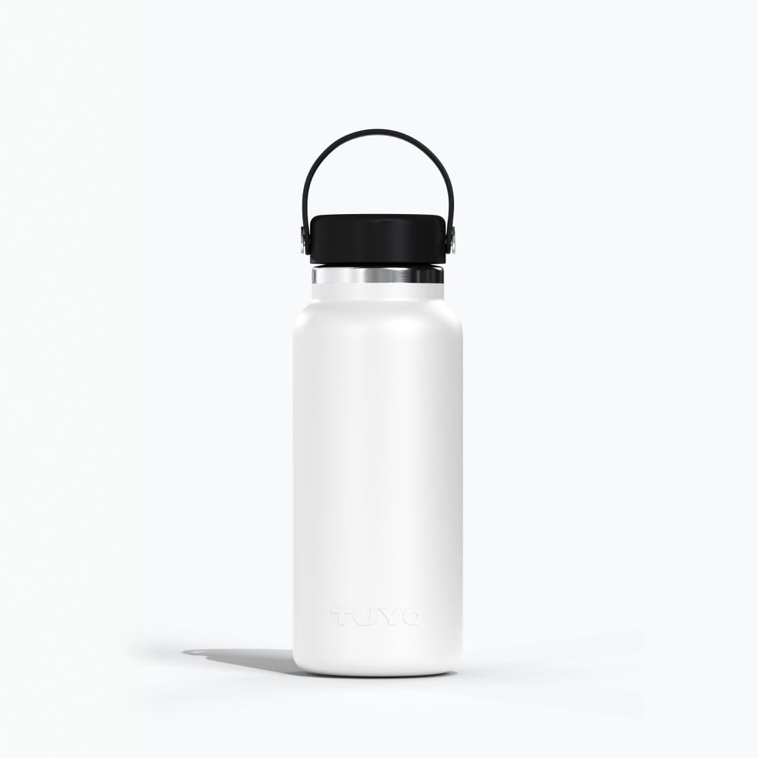 Garrafa térmica branca de 1l #cor_white