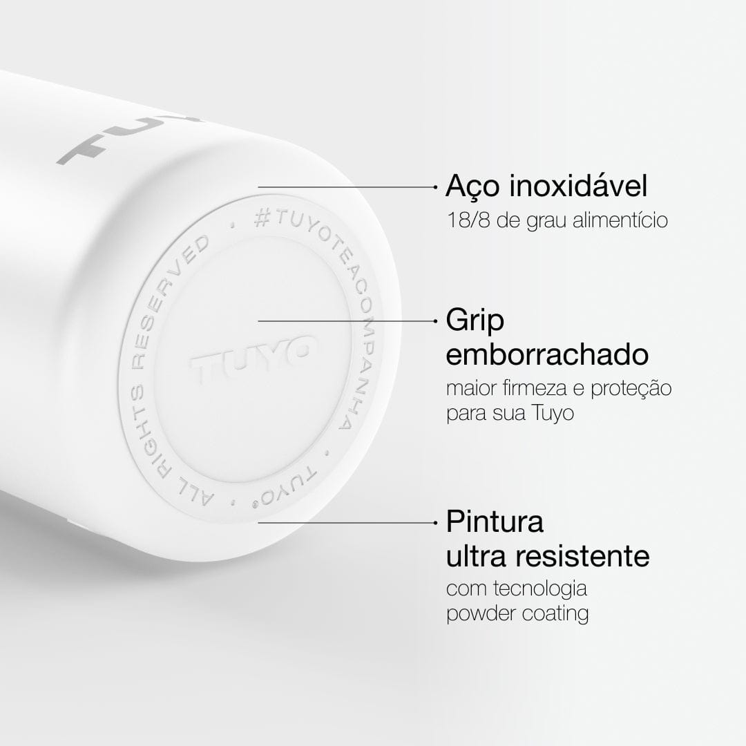 Garrafa térmica branca de 1l #cor_white