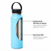 Garrafa térmica um litro e meio #cor_baby-blue