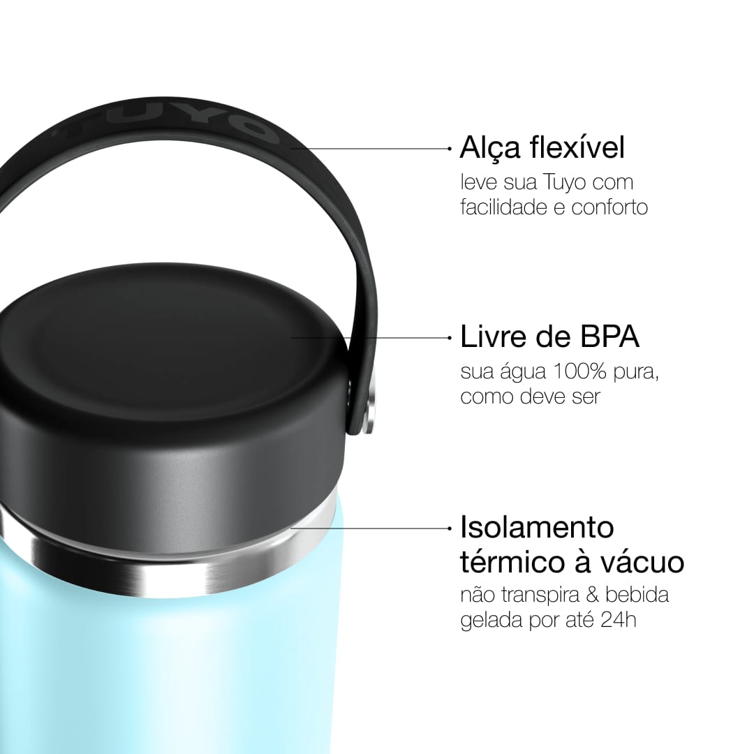 Garrafa térmica #cor_baby-blue