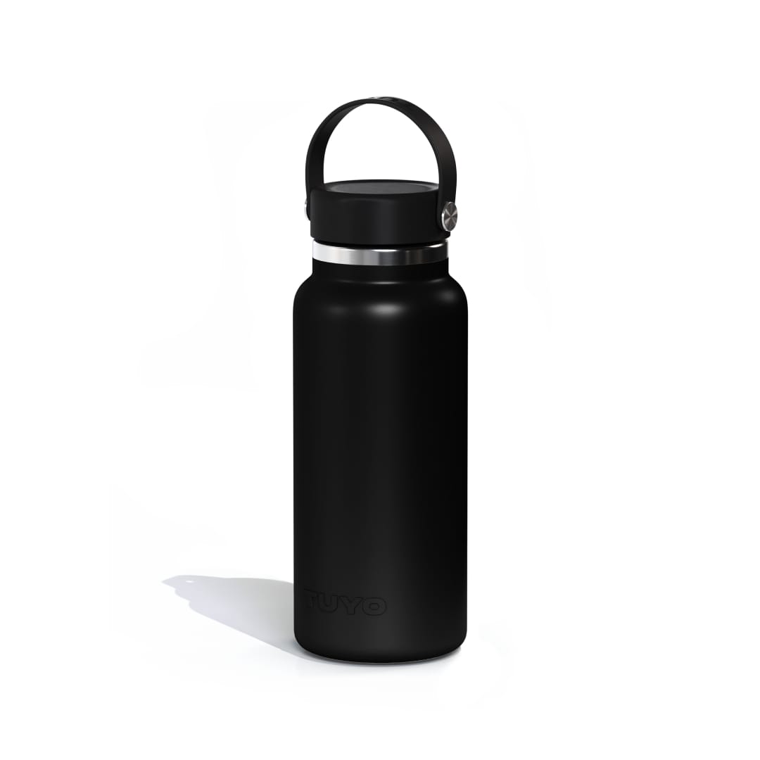 Garrafa térmica preta de 1l #cor_black