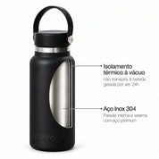 Garrafa térmica preta de 1l #cor_black