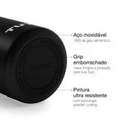Garrafa térmica preta de 1l #cor_black