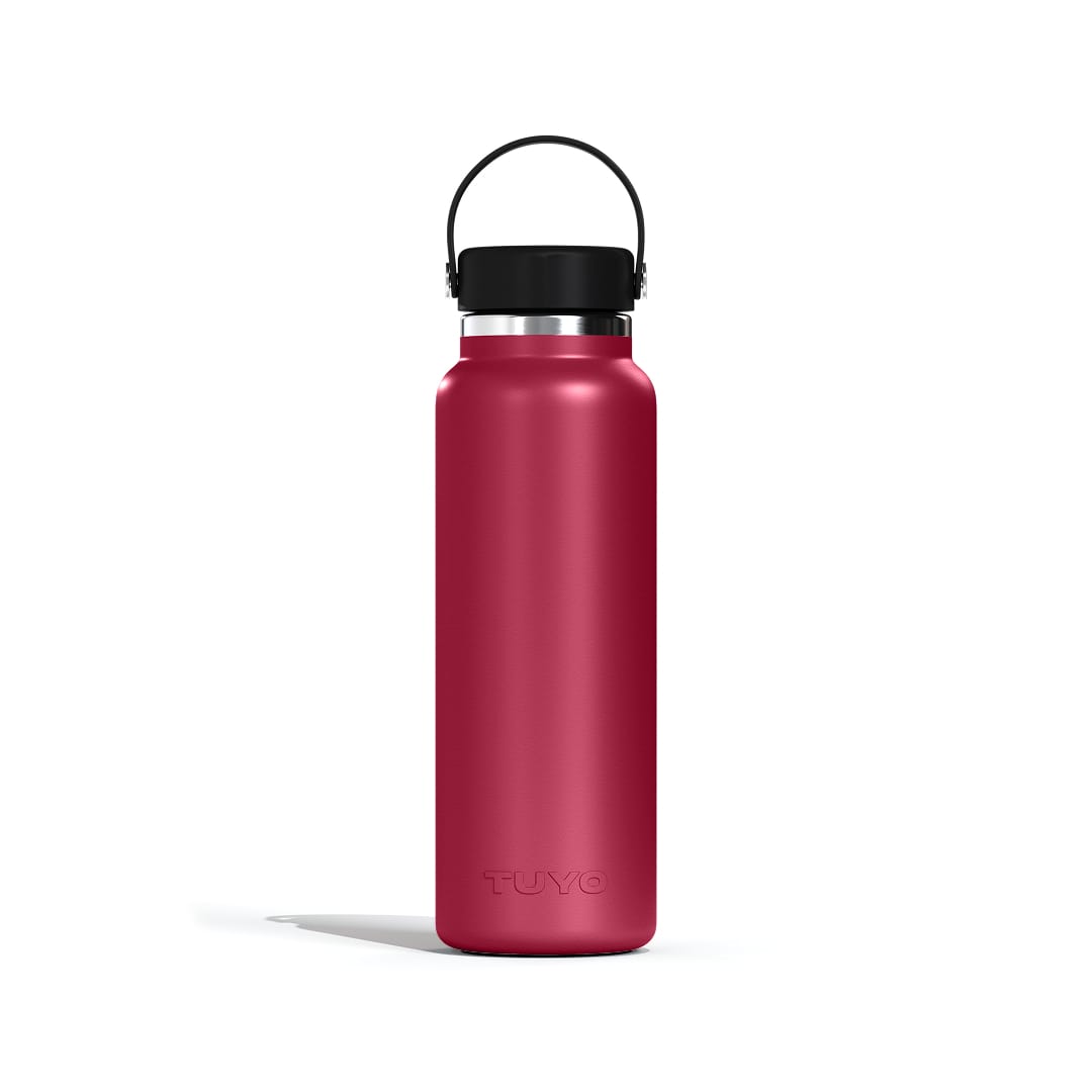 Garrafa térmica de um litro e meio #cor_burgundy