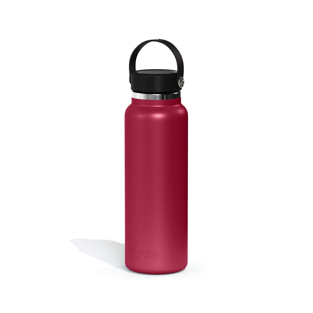 Garrafa térmica de um litro e meio #cor_burgundy