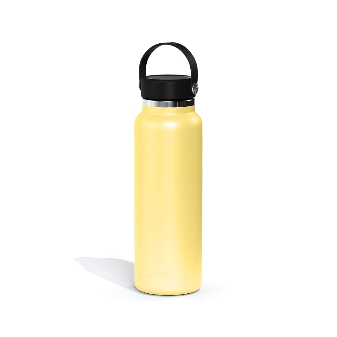 Garrafa térmica #cor_butter-yellow