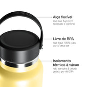Garrafa térmica #cor_butter-yellow