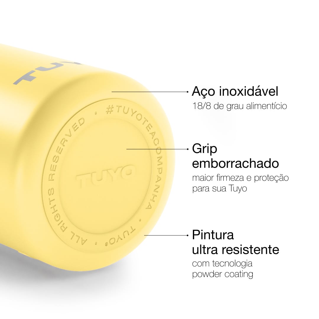 Garrafa térmica #cor_butter-yellow