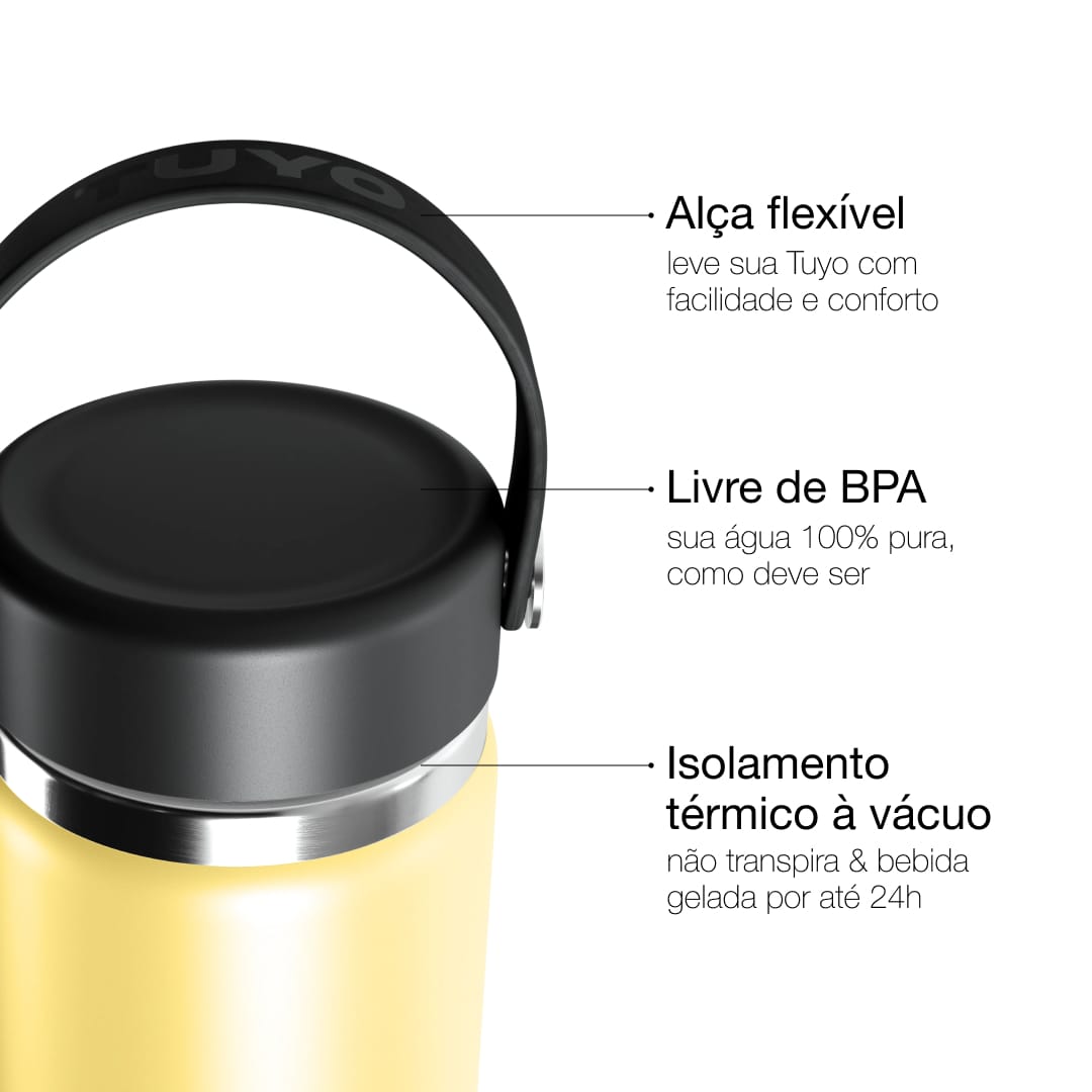 Garrafa térmica #cor_butter-yellow