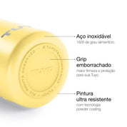 Garrafa térmica #cor_butter-yellow