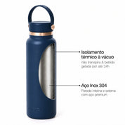 Garrafa térmica Golden Collection #cor_gold-blue #cor_gold--blue