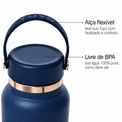 Garrafa térmica Golden Collection #cor_gold-blue #cor_gold--blue