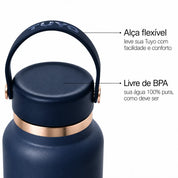 Garrafa térmica Golden Collection #cor_gold-blue #cor_gold--blue