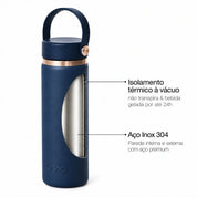Garrafa térmica Golden Collection #cor_gold-blue #cor_gold--blue