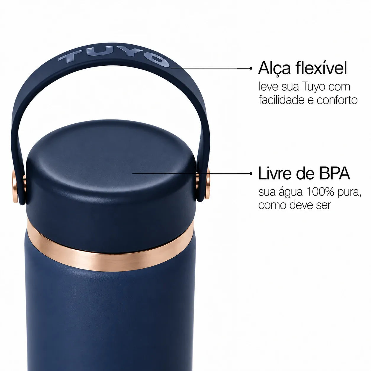 Garrafa térmica Golden Collection #cor_gold-blue #cor_gold--blue