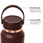 Garrafa térmica Golden Collection #cor_gold-brown #cor_gold--brown