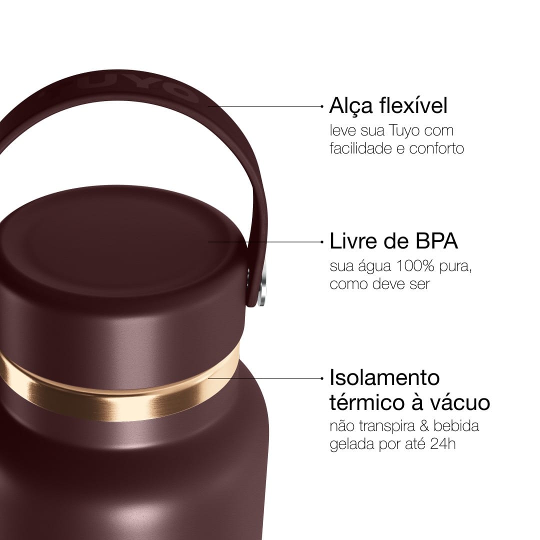 Garrafa térmica Golden Collection #cor_gold-brown #cor_gold--brown