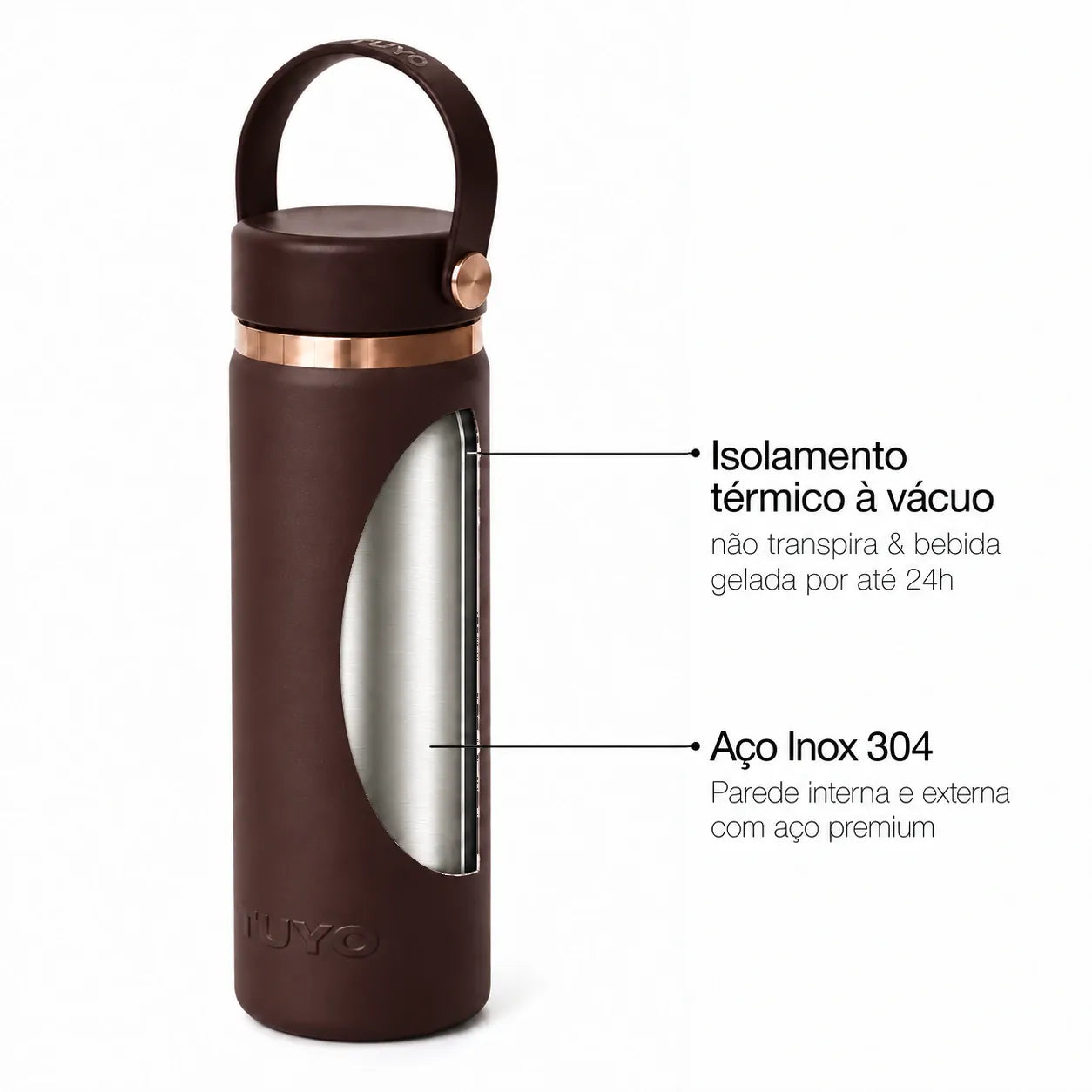 Garrafa térmica Golden Collection #cor_gold-brown #cor_gold--brown