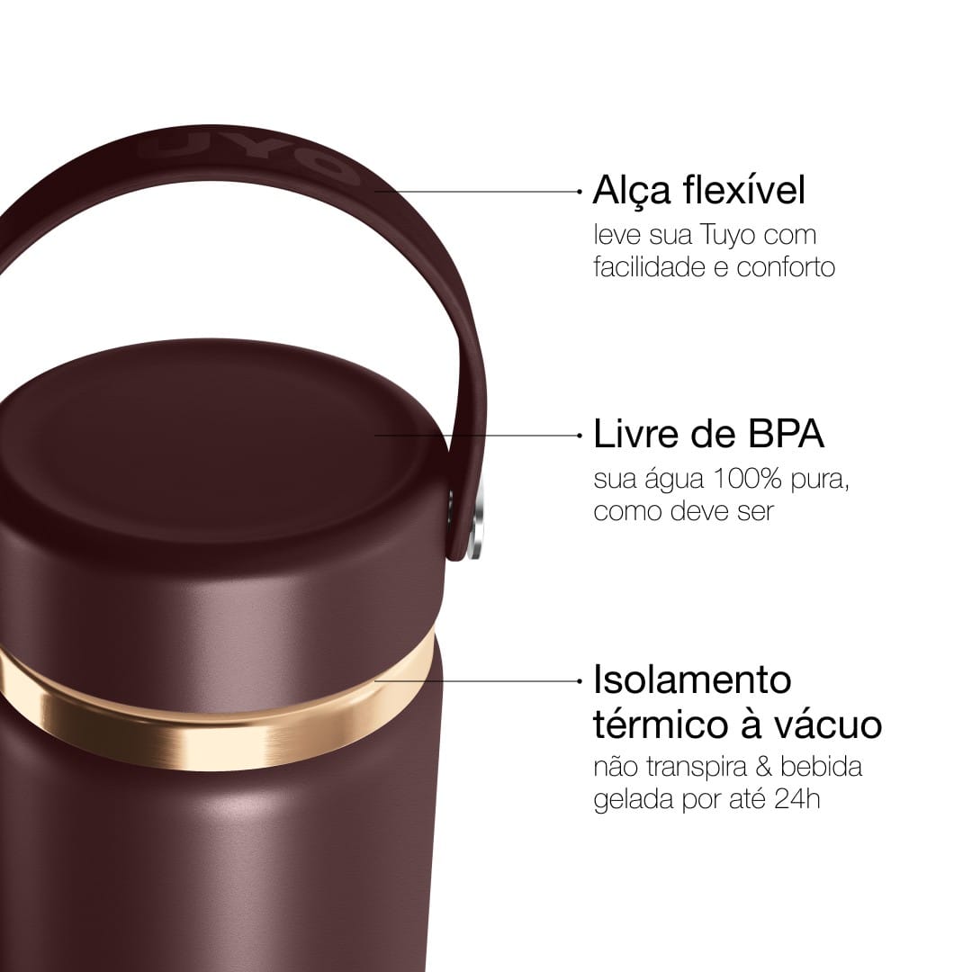 Garrafa térmica Golden Collection #cor_gold-brown #cor_gold--brown