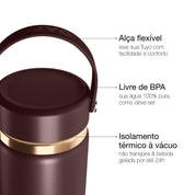 Garrafa térmica Golden Collection #cor_gold-brown #cor_gold--brown