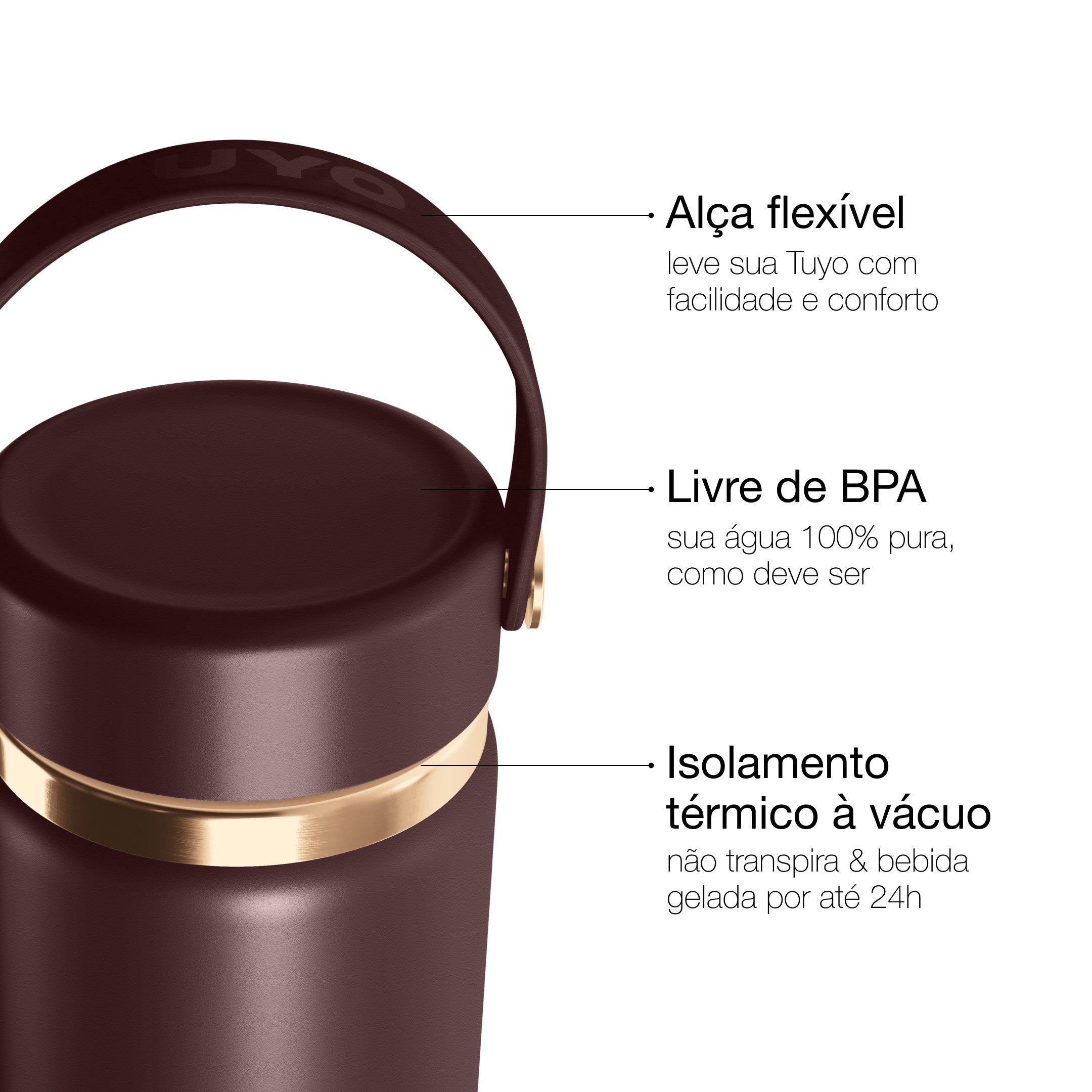 Garrafa térmica Golden Collection #cor_gold-brown #cor_gold--brown