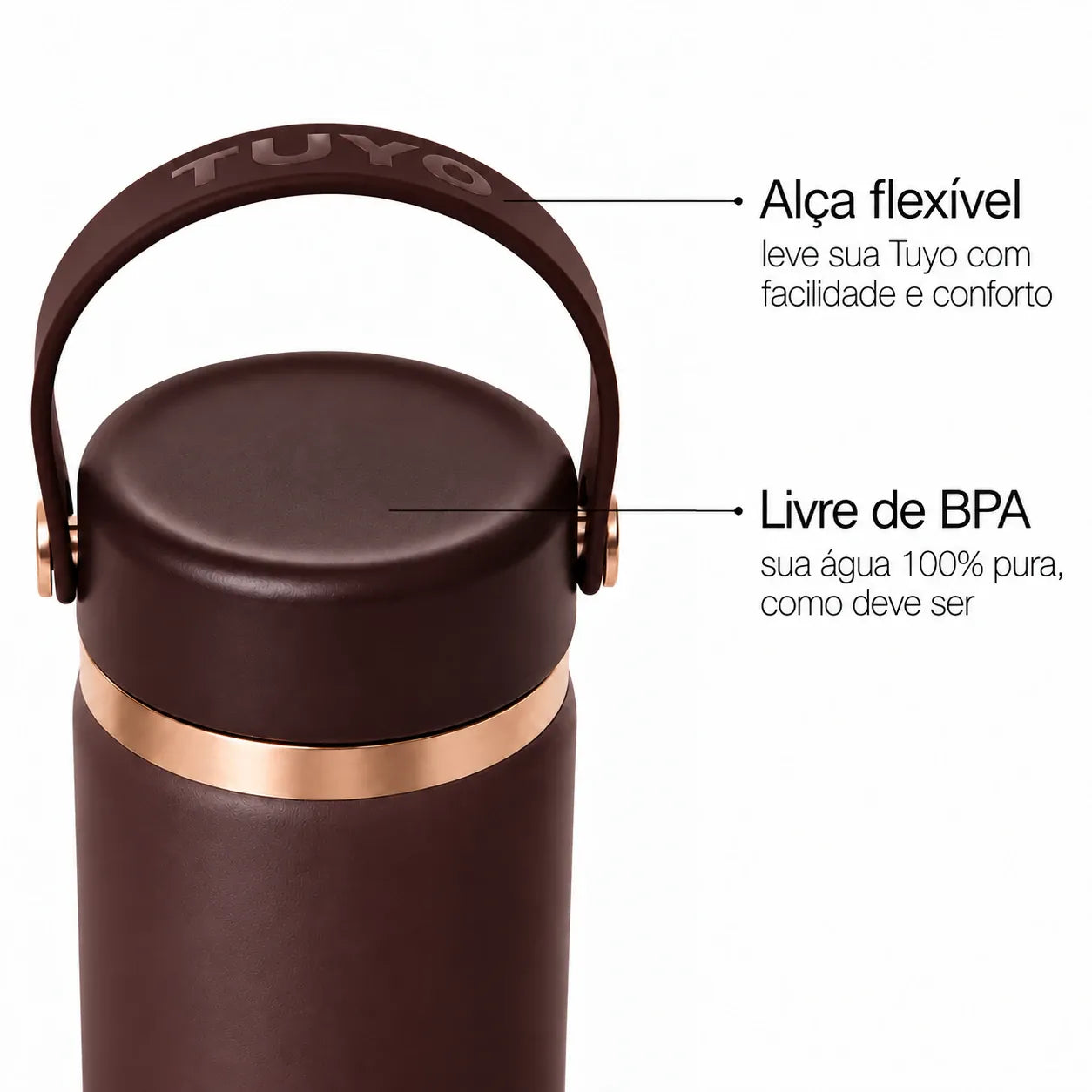 Garrafa térmica Golden Collection #cor_gold-brown #cor_gold--brown