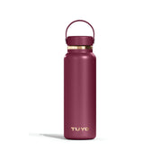 Garrafa térmica Golden Collection #cor_gold-burgundy #cor_gold--burgundy