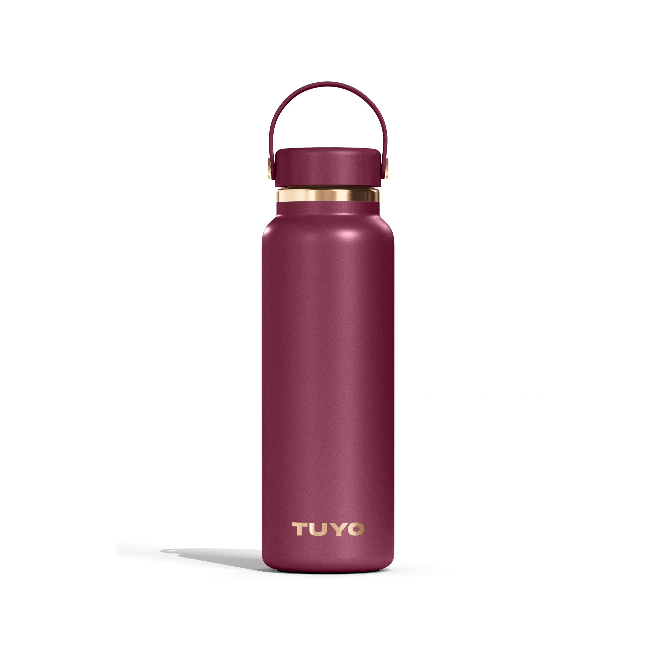 Garrafa térmica Golden Collection #cor_gold-burgundy #cor_gold--burgundy