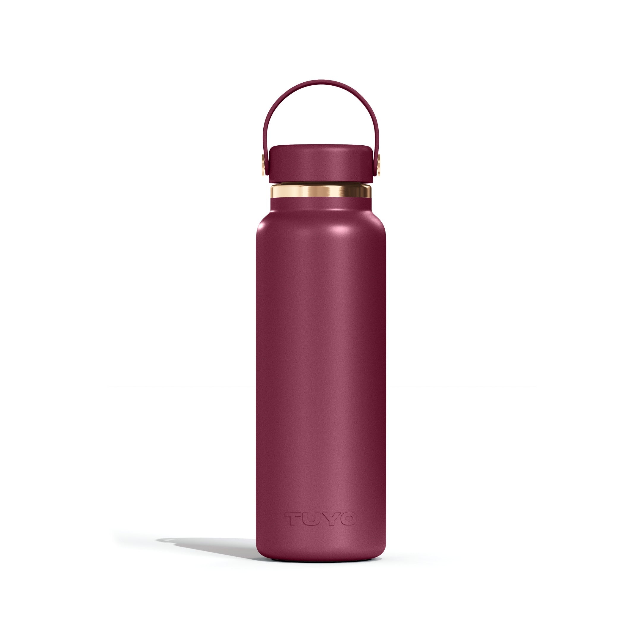Garrafa térmica Golden Collection #cor_gold-burgundy #cor_gold--burgundy