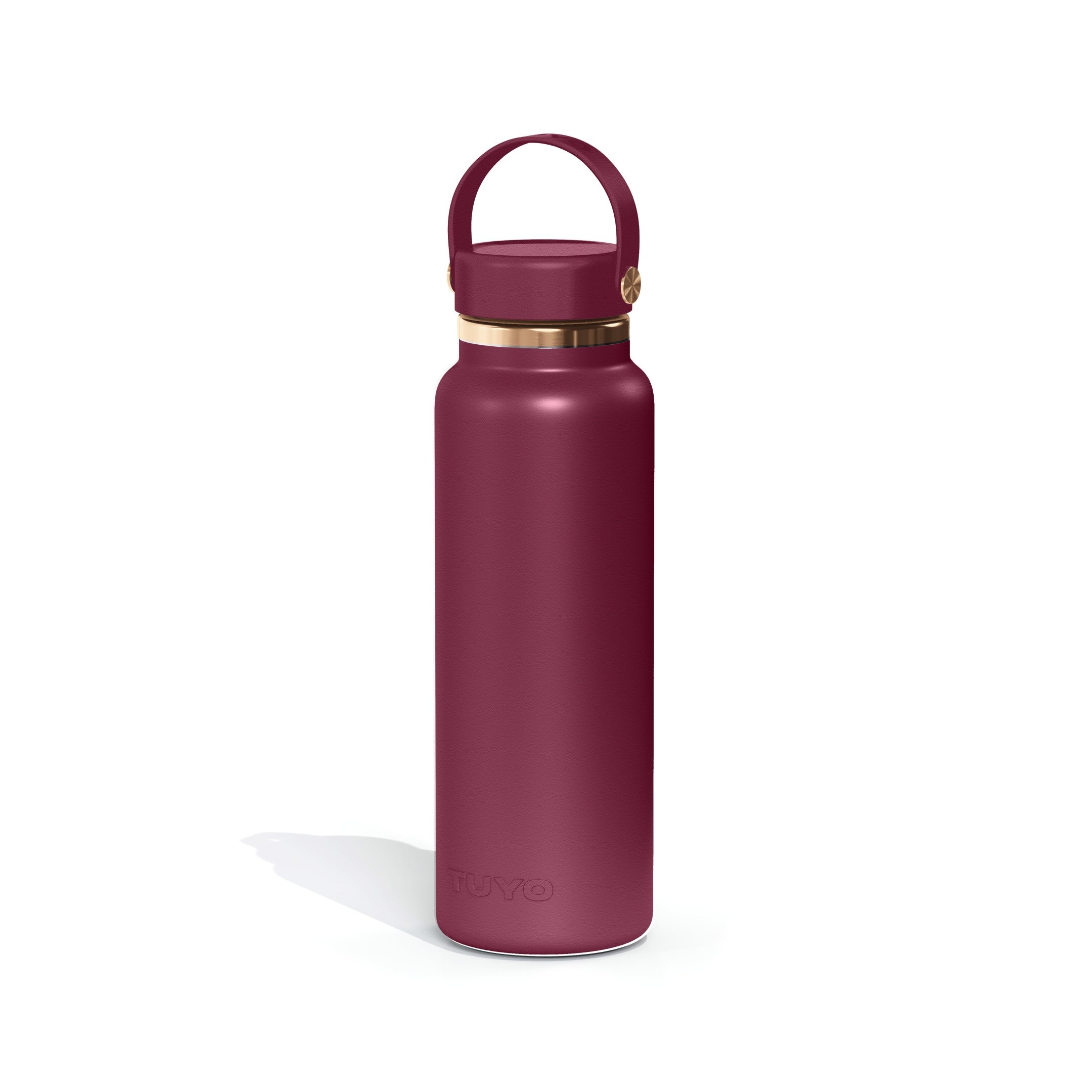 Garrafa térmica Golden Collection #cor_gold-burgundy #cor_gold--burgundy