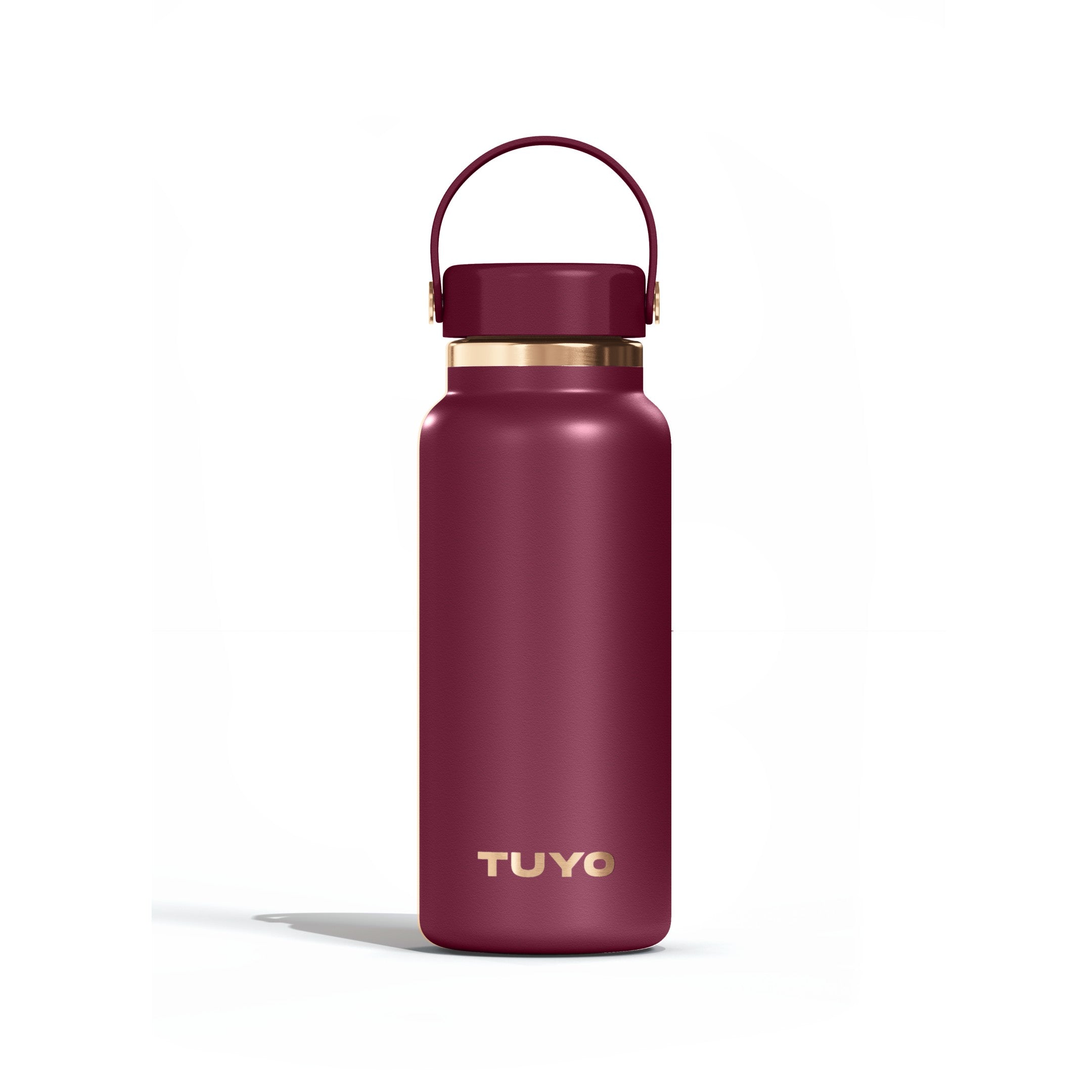 Garrafa térmica Golden Collection #cor_gold-burgundy #cor_gold--burgundy