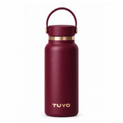 Garrafa térmica Golden Collection #cor_gold-burgundy #cor_gold--burgundy