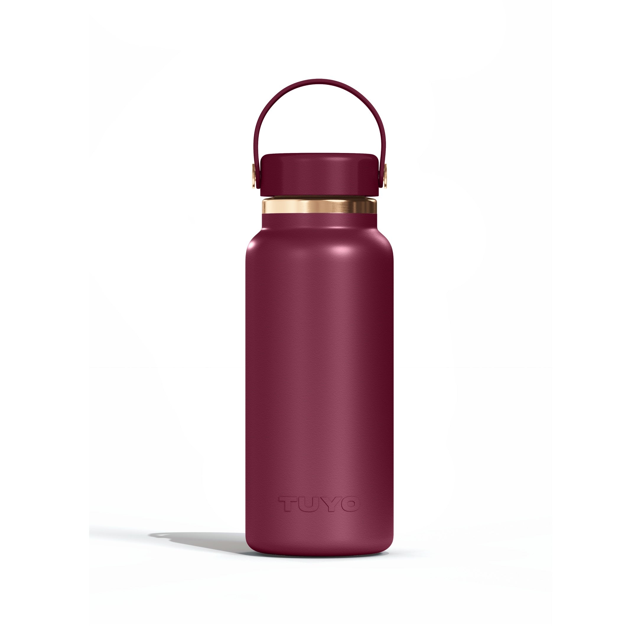 Garrafa térmica Golden Collection #cor_gold-burgundy #cor_gold--burgundy