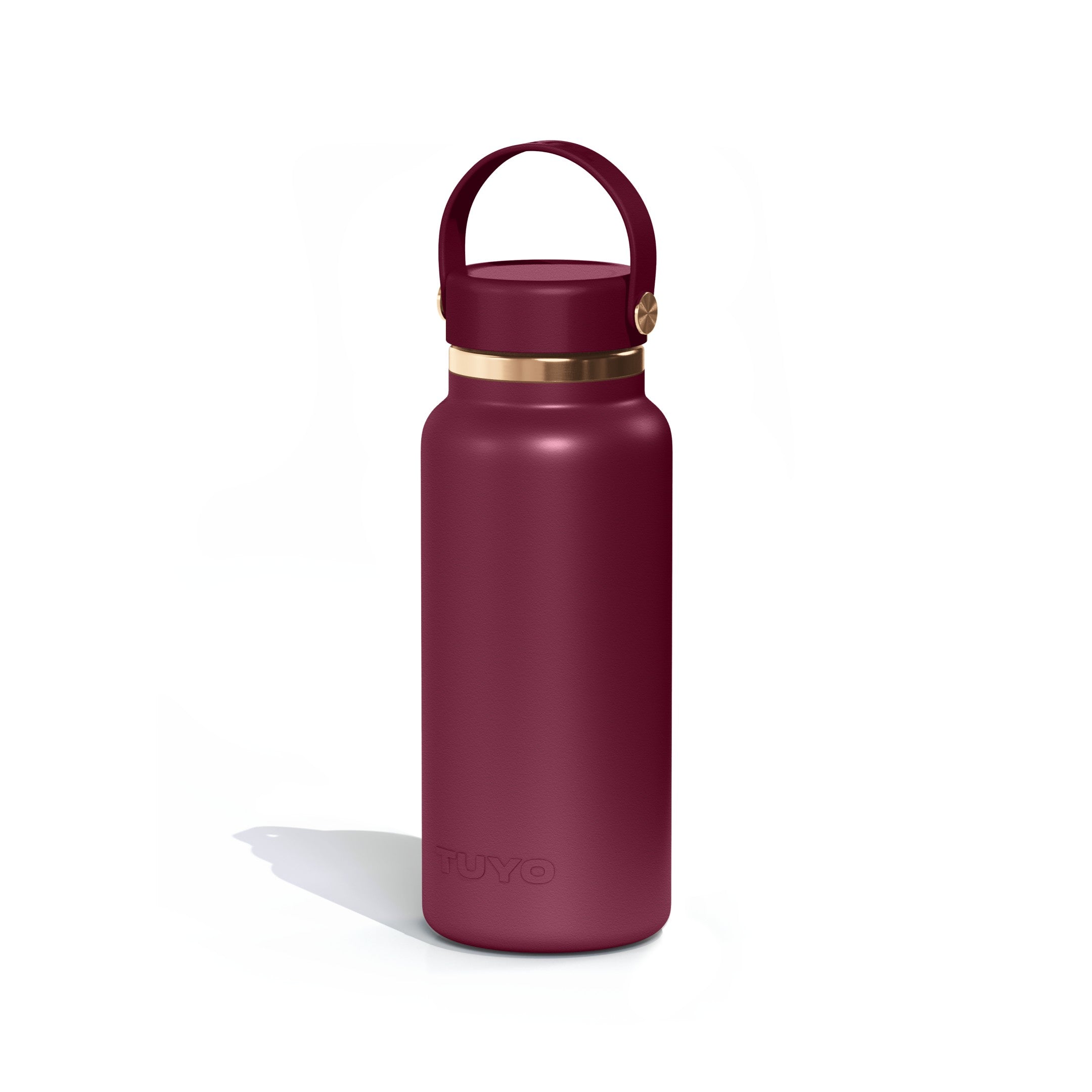 Garrafa térmica Golden Collection #cor_gold-burgundy #cor_gold--burgundy