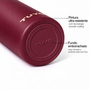Garrafa térmica Golden Collection #cor_gold-burgundy #cor_gold--burgundy