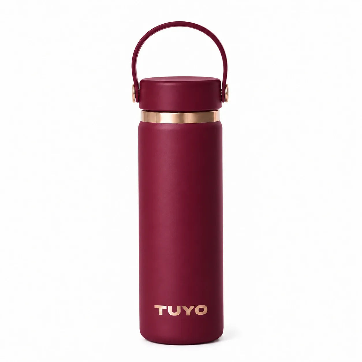 Garrafa térmica Golden Collection #cor_gold-burgundy #cor_gold--burgundy