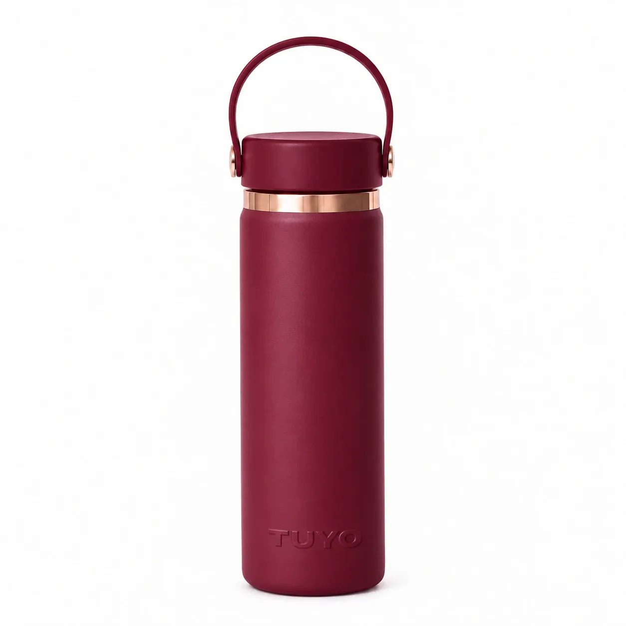 Garrafa térmica Golden Collection #cor_gold-burgundy #cor_gold--burgundy