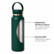 Garrafa térmica Golden Collection #cor_gold-green #cor_gold--green